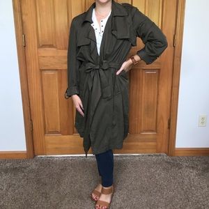 Green Trench Coat